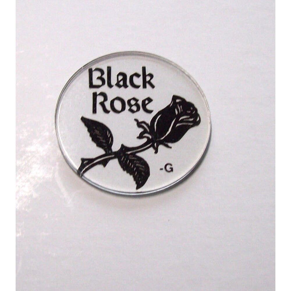 Black Rose 1992 NOS Original Pinball Machine Plastic Promo Disk G Below